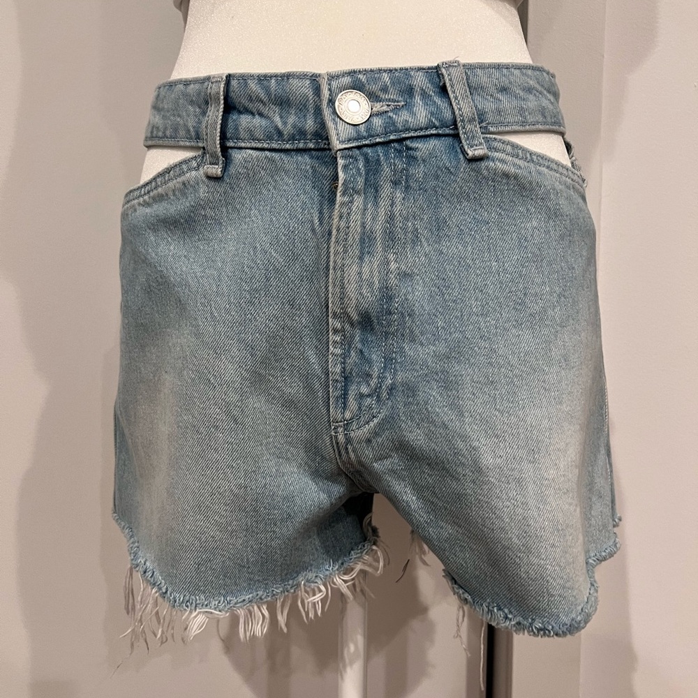 Zara Denim Cut Out Shorts